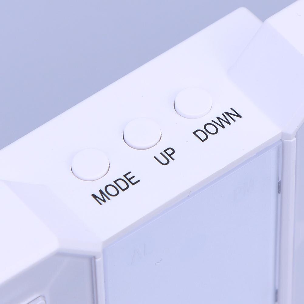 8 formad 3d digital bordsklocka usb datum tid celsius display väckarklocka led nattlampa väggmonterad väckarklocka hem skrivbord deco