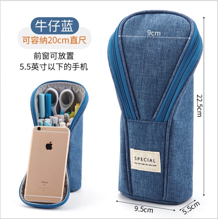 DM 1pcs Golf Pencil Bag Case Multi-function Pen Holder Stationery Student Kids Cute 3-Dimension Pencil Bag