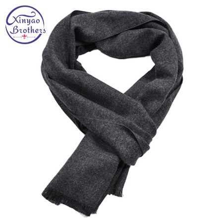Bufanda de para hombre, bufanda cálida de Cachemira de Color sólido, informal, larga y suave para el cuello, disponible en 5 colores