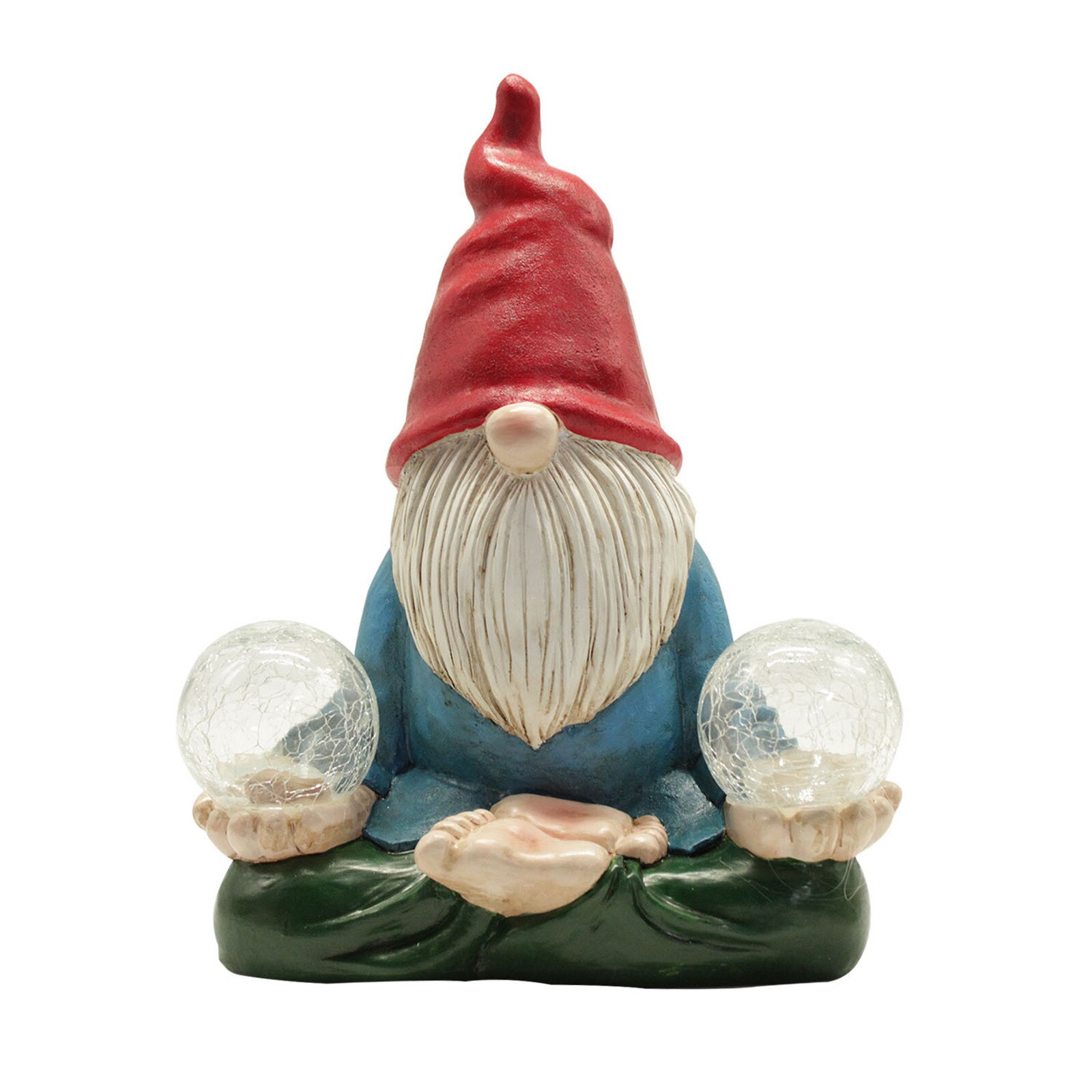 Garden Dwarf Statue-resin Dwarf Statue Carrying Magic Ball And Solar Led Light Gnomes Ogród Садовые Фигуры Большие Figurines