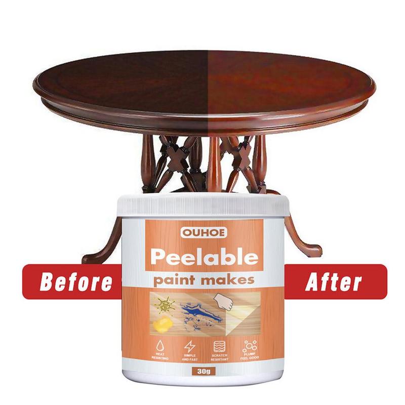 Keuken Meubels Peelable Verf Lambrisering Kasten Warmte Polijsten Glad Weerstand Verf Stoelen B9U8