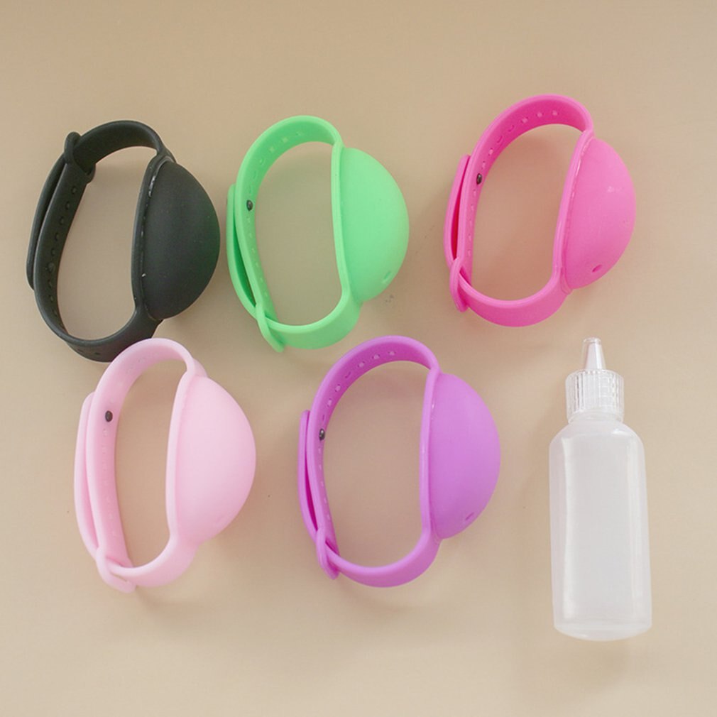 Portable Reusable Wristbands Hand Sanitizer Dispensing Bracelet Wristband Hand Dispenser Silicone Bracelet Store Hand Sanitizer