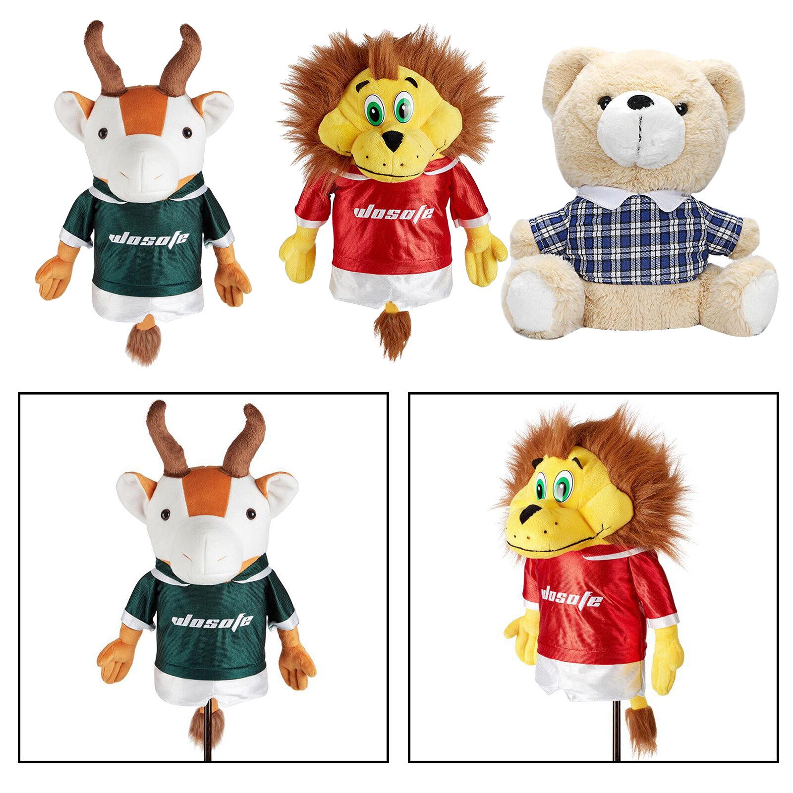 Animal Golf Driver Headcover No.1 Wood Driver Head Cover Protector Xmas