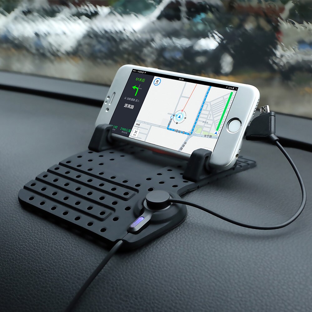 Auto Opladen Mobiele Telefoon Holder Verstelbare Beugel Gps Auto Dashboard Houder Met Magnetische Usb Data Kabel Voor Telefoon