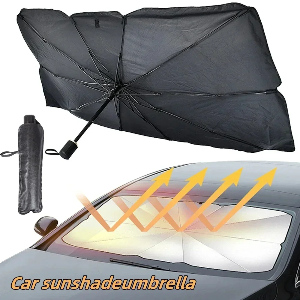 Auto Multifunctionele Handige Opvouwbare Voorruit Zonneschermen Interieur Protechor Accessorie Deel Auto Parasol Paraplu Front Covers