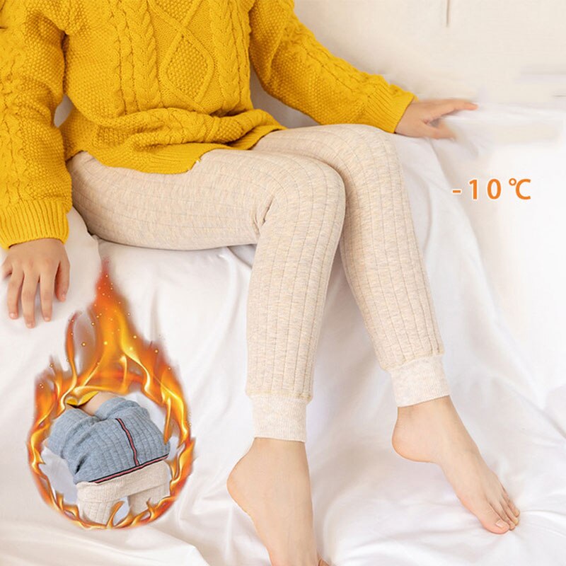 Leggings per ragazze pantaloni addensati per bambini pantaloni per bambini in cotone ragazze 10-12 anni abbigliamento pantaloni Capris collant termici per adolescenti