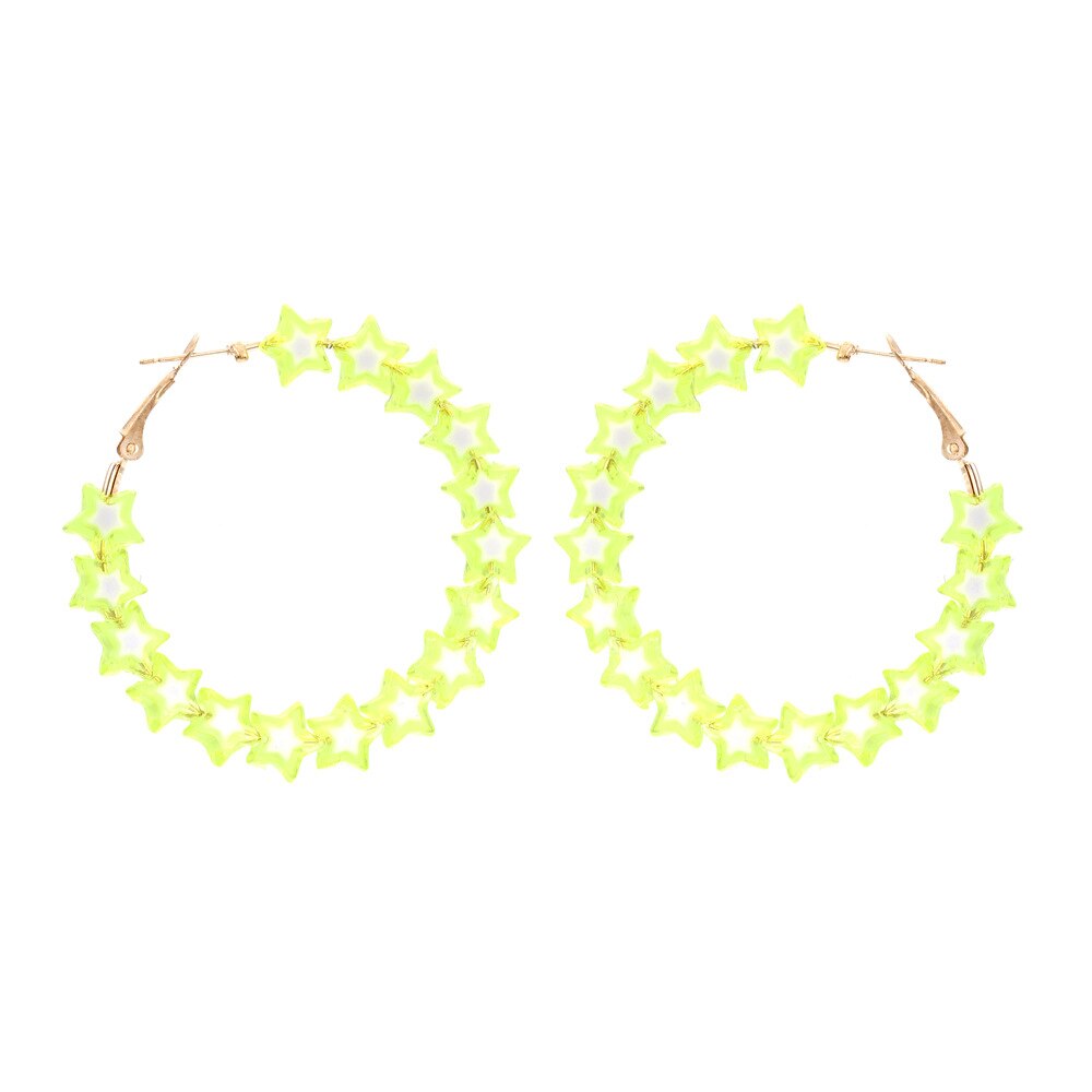 Bohemian Colorful Beads Hoop Earring For Women Girls Brand Imitation Pearl Stone Earring Jewelry Brincos: 05