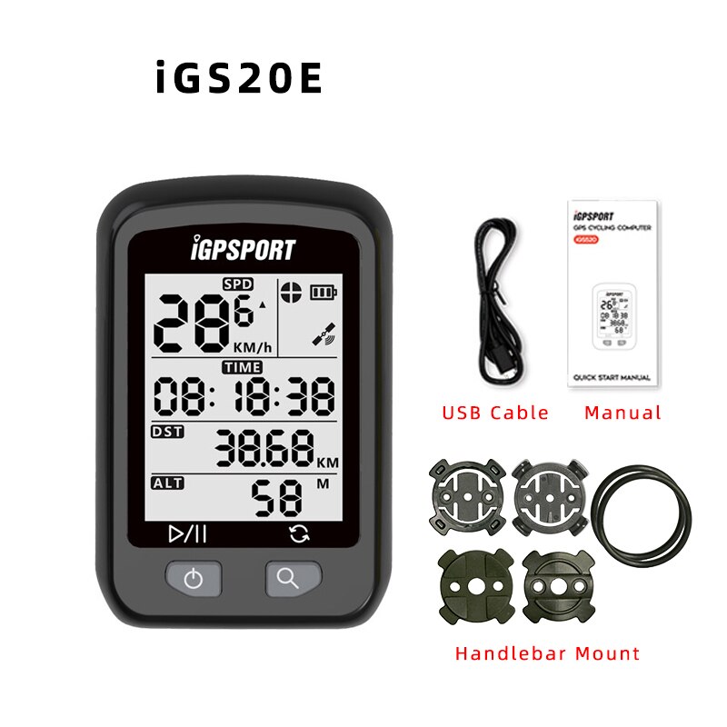 IGPSPORT iGS20E GPS, ordinateur de cyclisme intelligent IPX6 étanche, ordinateur de moto de route vtt, mileomètre sportif pour cycliste: Default Title