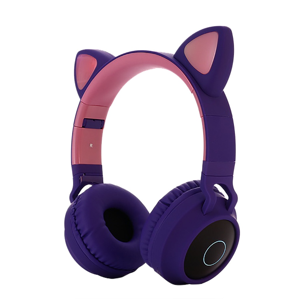 BT028C fantasy elf Bluetooth 5.0 Earphone Wireless Earbuds LED Cat Ear Noise Cancelling Headphone Stereo Headset Cascos Musica