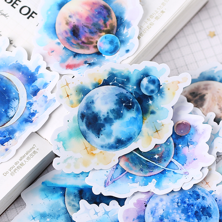 15 Stuks Planet Stickers Ambachten En Scrapbooking Stickers Boek Student Label Decoratieve Sticker Diy Briefpapier