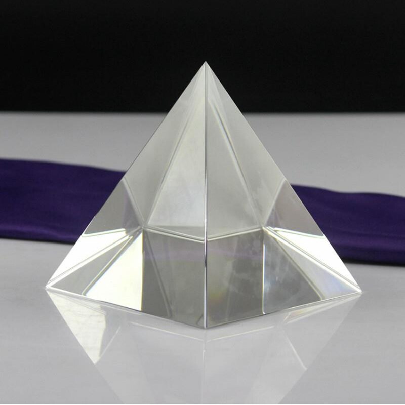 Prisma de cristal de pirámide, Prisma de color compuesto de , piramidal, poliedro, Prisma, 50x50x50mm,