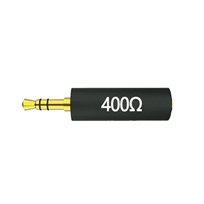 1 Uds. Enchufe de impedancia de auriculares conductor 30 75 150 200 400 600 ohm adaptador de cancelación de ruido resistencia reducir el enchufe del filtro de ruido: Marfíl