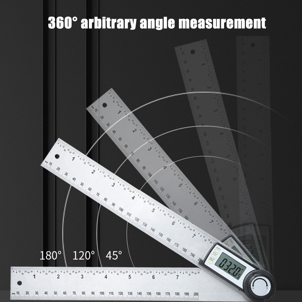High Precision Digital Angle Finder Multi-Purpose Measuring Ruler Gauge Meter Metric Imperial Goniometer Inclinometer Protractor