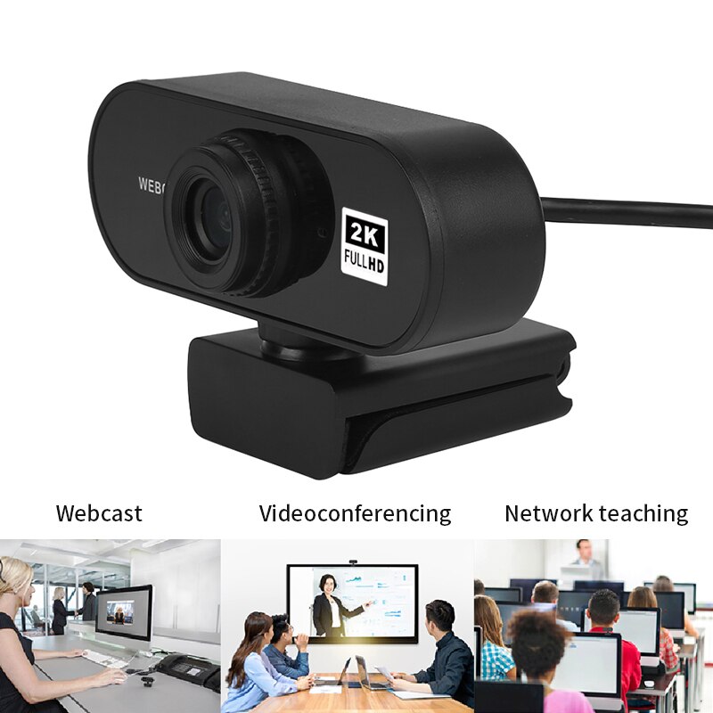 2K HD Auto Focus Webcam Built-in Microphone High-end Video Call Camera Computer Peripherals Web Camera For PC Laptop