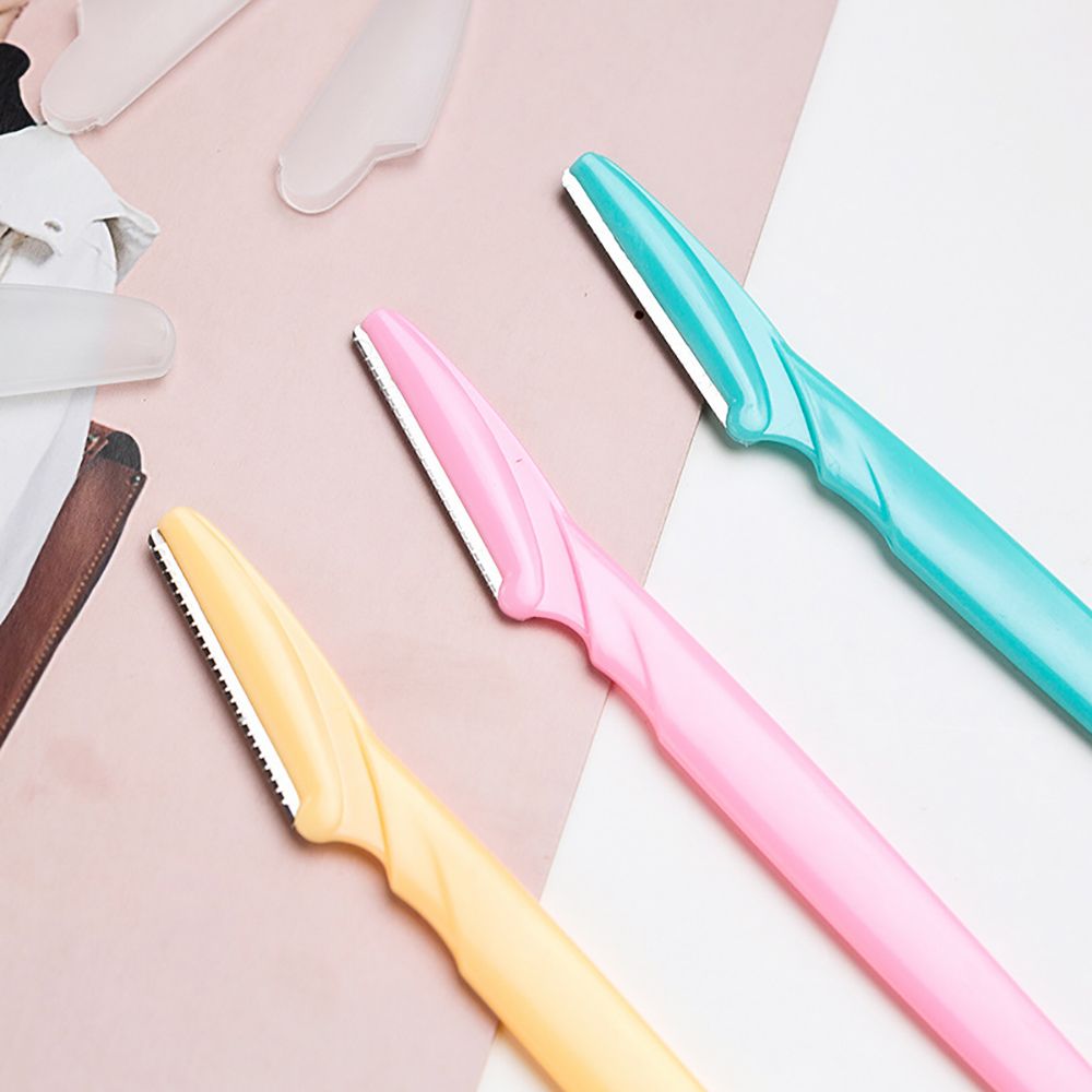 3/10pcs Eyebrow Trimmer Blade Shaver Portable Facial Face Razor Eyebrow Shaper Shaping Tool Scissors Face Hair Remover for Women