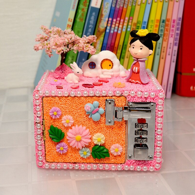 Diy Fun Hout Sieraden Doos Craft Kit Kids Speelgoed Voor Meisjes Houten Schatkist Kunsten En Ambachten Decoratie Ornamenten