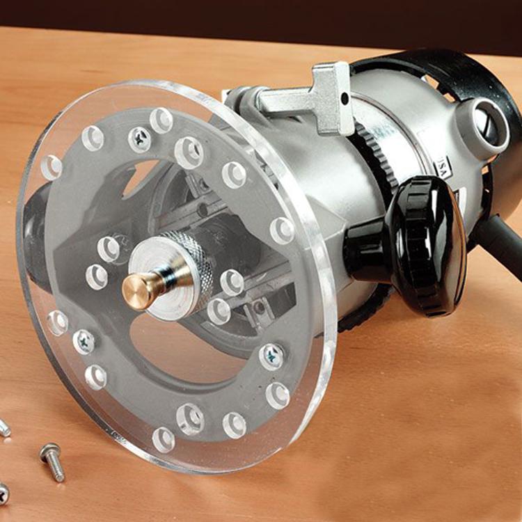 MeterMall Universal Router Base Plate Template Guides Woodworking Milling Machine Base