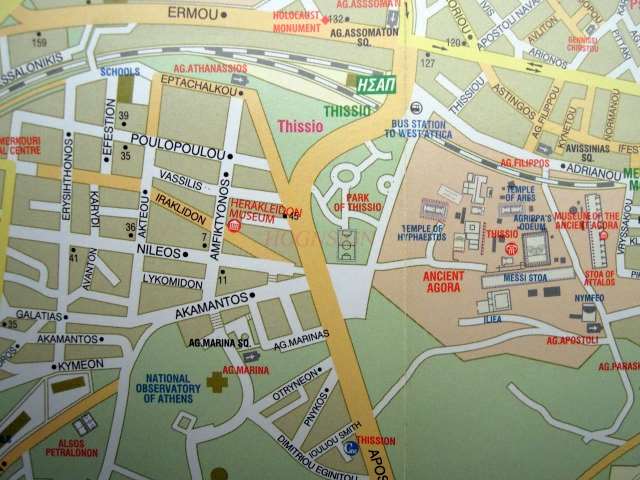 Kort over athen kort over athen turist trafik kort attraktioner distribution kort metro linje gade detaljer