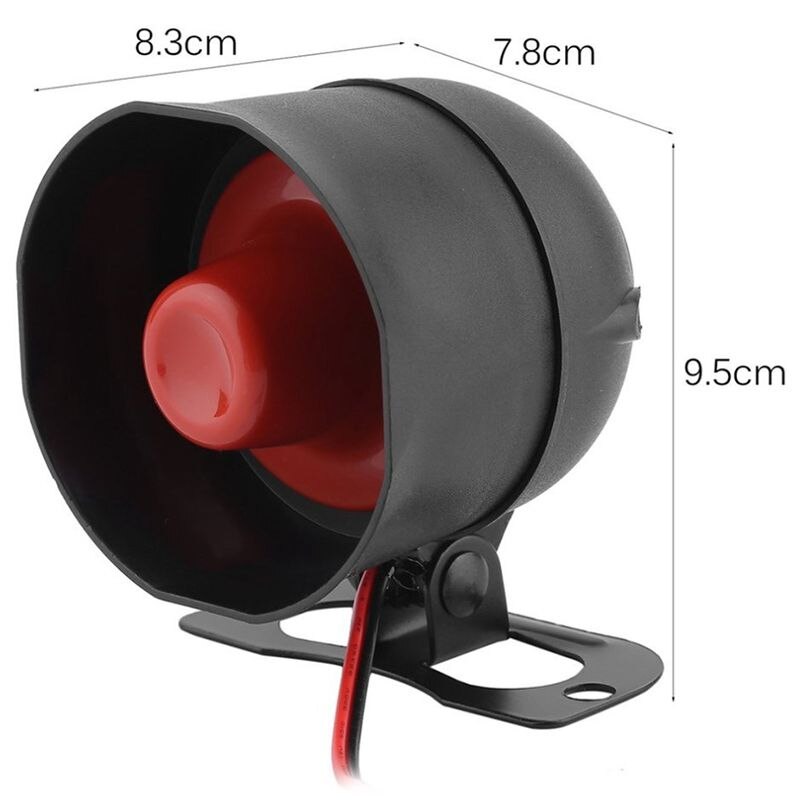 Universal 1-Way Car Alarm Vehicle System Protection Security System Keyless Entry Siren + 2 Remote Control Burglar