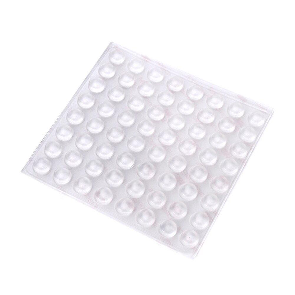 64Pcs/sheet Silicone Transparent Buffer Pads Self-adhesive Collision Cushion Furniture Ceramic Cabinets Doors Bumper Cushions: Default Title