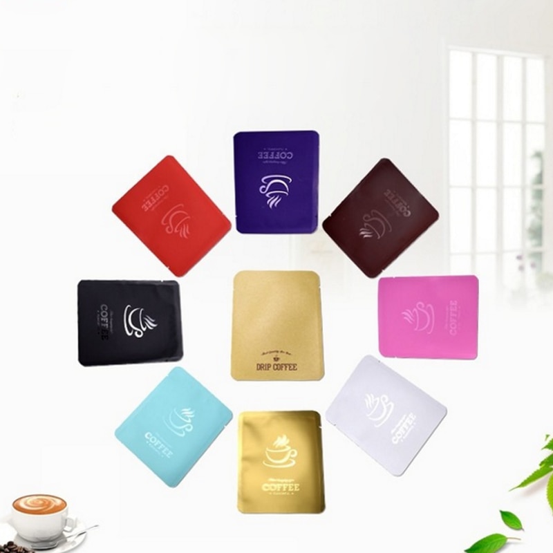Aluminium Folie offen oben Vakuum Taschen Wärme Dichtung Lebensmittel Lagerung Verpackung Beutel Für Kaffee Tee Snack Muttern Pack 100 teile/los