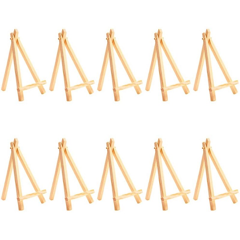 40 Mini Diy Houten Frame Artist Houten Schildersezel Bruiloft Tafel Card Stand Display Stand Party Decoratie 15X8cm Schildersezel