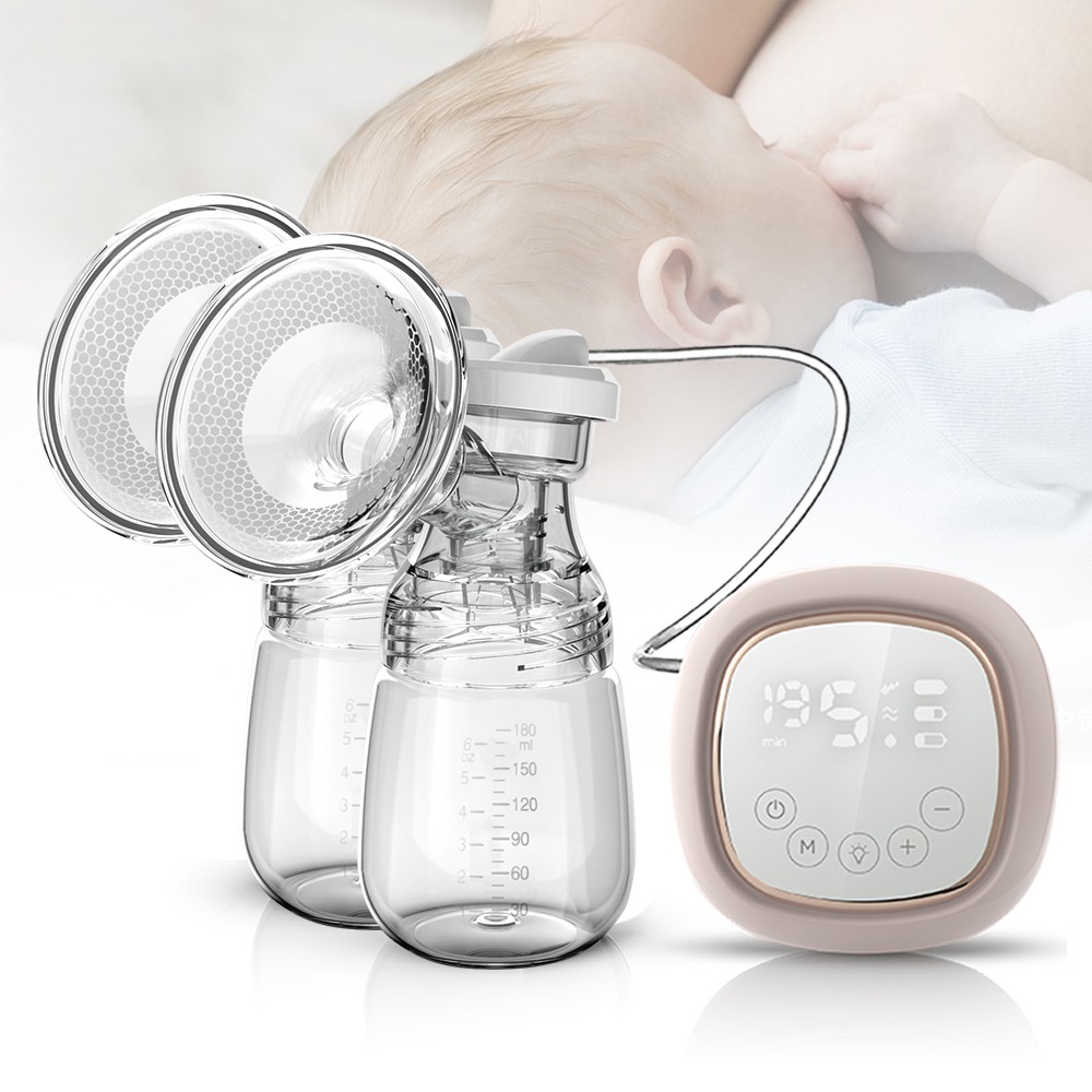 Dubbele Elektrische Borstkolf BPA-FREE Intelligente Automatische Fles Baby Borstvoeding Melk Extractor Accessoires Baby Care