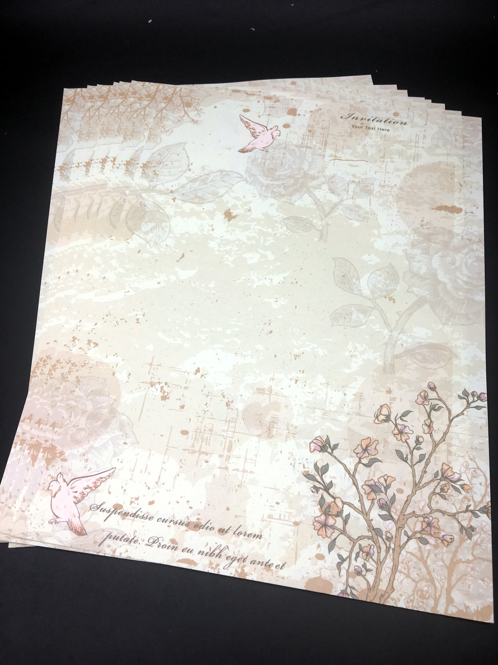 100 sheets tree with bird Style Letter paper stationery writing paper letter set school office supplies