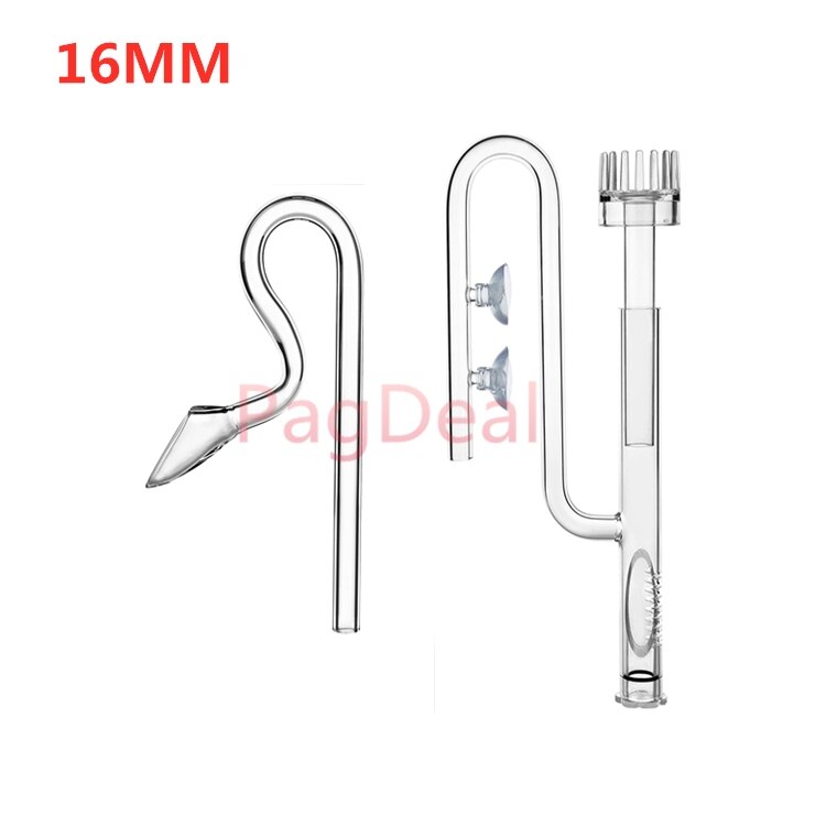1 Set Mini Glass Aquarium Planted Tank Lily Pipe Voilet Surface SkImmer Inflow Outflow for 12/16mm (1/2") & 16/22mm (3/4") Tube: 16mmSkimmerRVoilet
