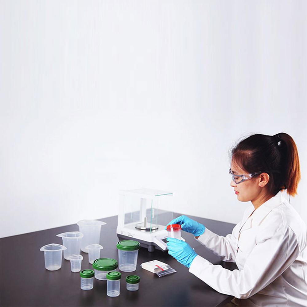Copo de amostra plástico ferramentas de laboratório triângulo coverless copo de amostragem laboratório consumíveis 50ml 100ml 250ml 400ml 800ml 1000ml