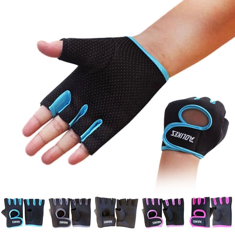 Fietsen Half Vinger Handschoenen Gym Accessoires 1 Paar Sport Workout Gym Handschoenen Mannen Vrouwen Fitness Gym Gewichtheffen Buiten Rijden