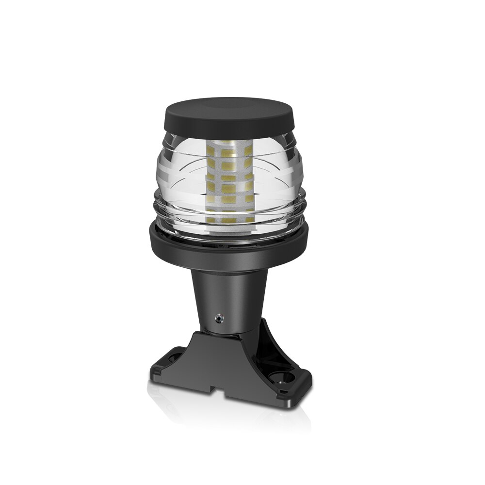 Boot Accessoires Marine Navigatie Licht Wit Allround Lamp Vast Monteren Basis Meerdere Stijlen Led Licht Wit/Zwart Behuizing: Black