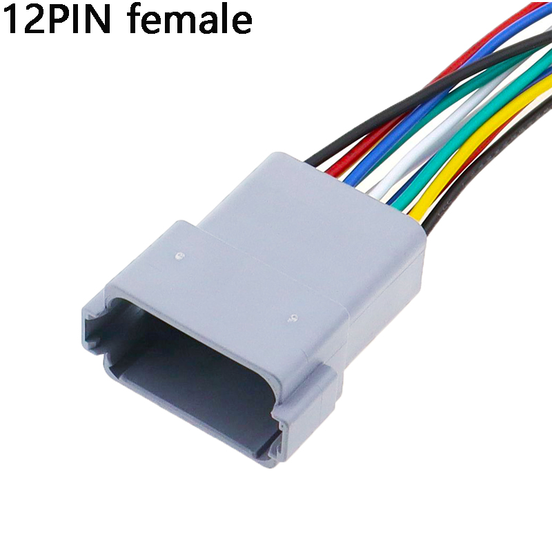 1 Pcs Deutsch DT connector with15cm Wiring harness DT06-2S/DT04-2P 2P 3P 4P 6P 8P 12P waterproof electrical connector: GRAY