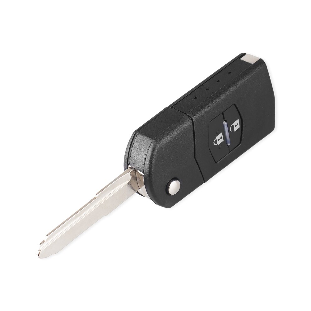 Keyyou 2/3 Knoppen Afstandsbediening Sleutel Blanco Geval Vouwen Flip Afstandsbediening Sleutel Shell Vervanging Case Fob Pad Voor Mazda 2 3 5 6 RX8 MX5 2B