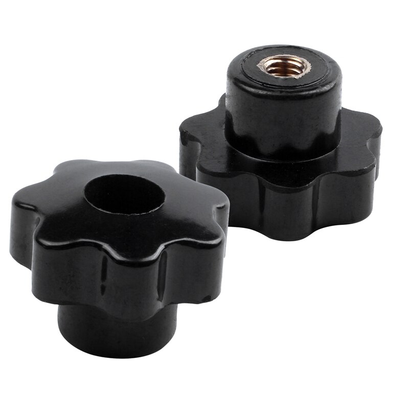 6 Pcs Machines Latche Gekartelde Bevestigingsmoeren Knop &amp; 5 Pcs Black Star Grip Knoppen