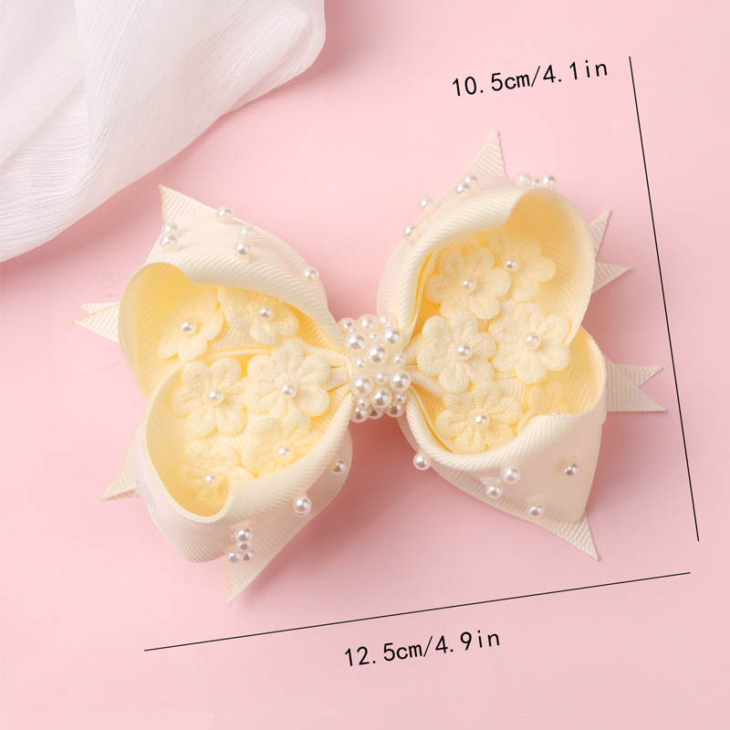 Épingles à cheveux nœud papillon en dentelle Kawaii pour filles, fleur, papillon, pince à cheveux, perle, boutique, vêtements de sauna, outils de coiffure,