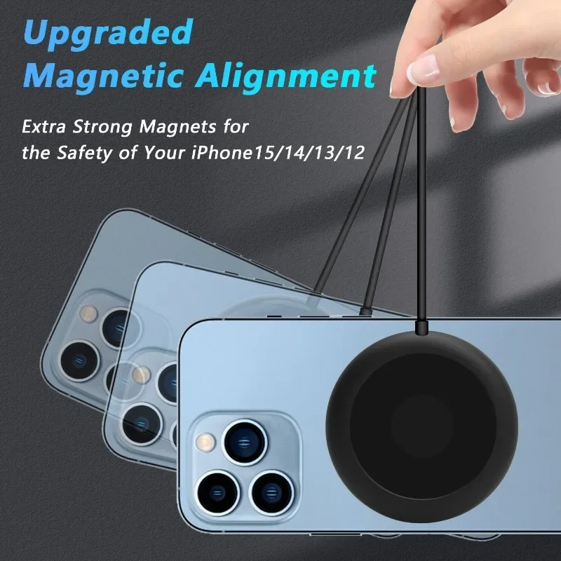 30W Magnetic Wireless Charger Pad for iPhone 15 14 13 12 11 Pro Max Mini Desktop Chargers USB A PD Magnet Fast Charging Station