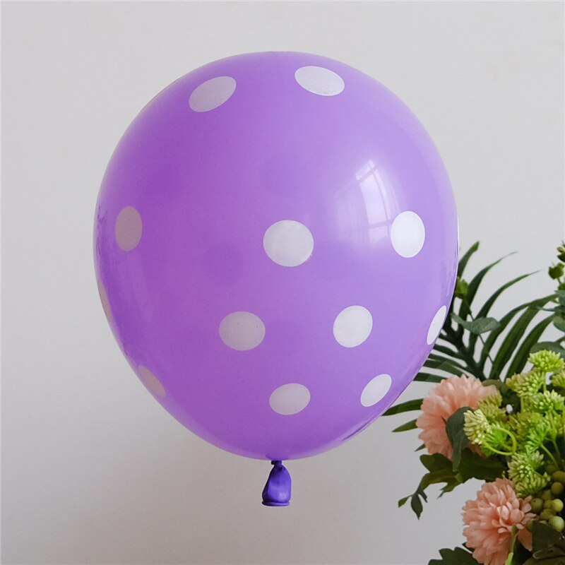 10pcs 12 Inch Colorful Wedding Valetines Day Agate Marble Wave Point Balloons Birthday Decoration Happy Year Decor: Wave point purple