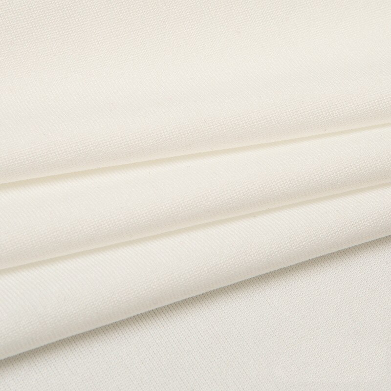 Hohe-festigkeit Gestrickte vier-seitige strecken Milch Seide Spandex Stoff Leistung tanzen Kleidung Sofa Stuhl Abdeckung Einfarbig stoff: aus Weiß