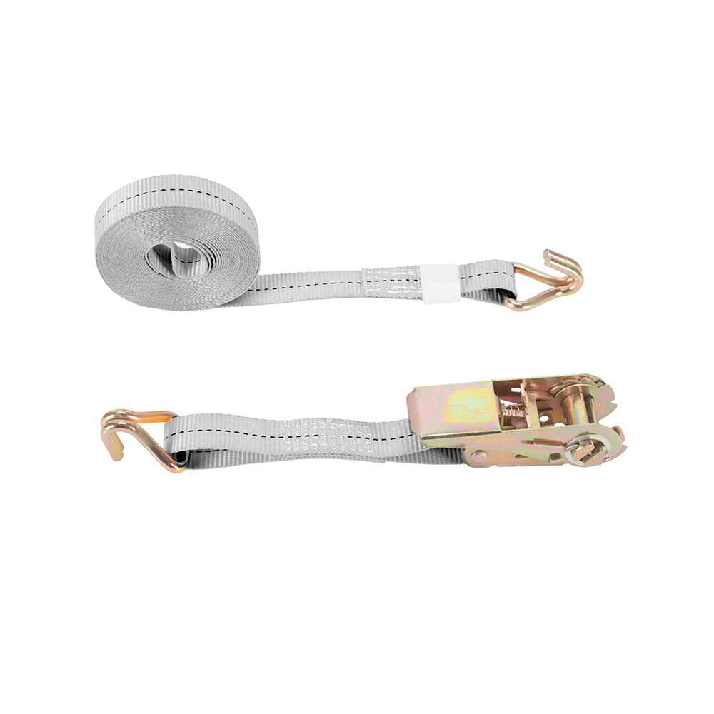 1/2/4pcs 25MMX5M Tow Rope Lorry Lashing Ratchet Belt Polyester Tie Down Cargo Strap Carbon Steel Buckle Weaving Car Accessories: Gray / 4 PCS