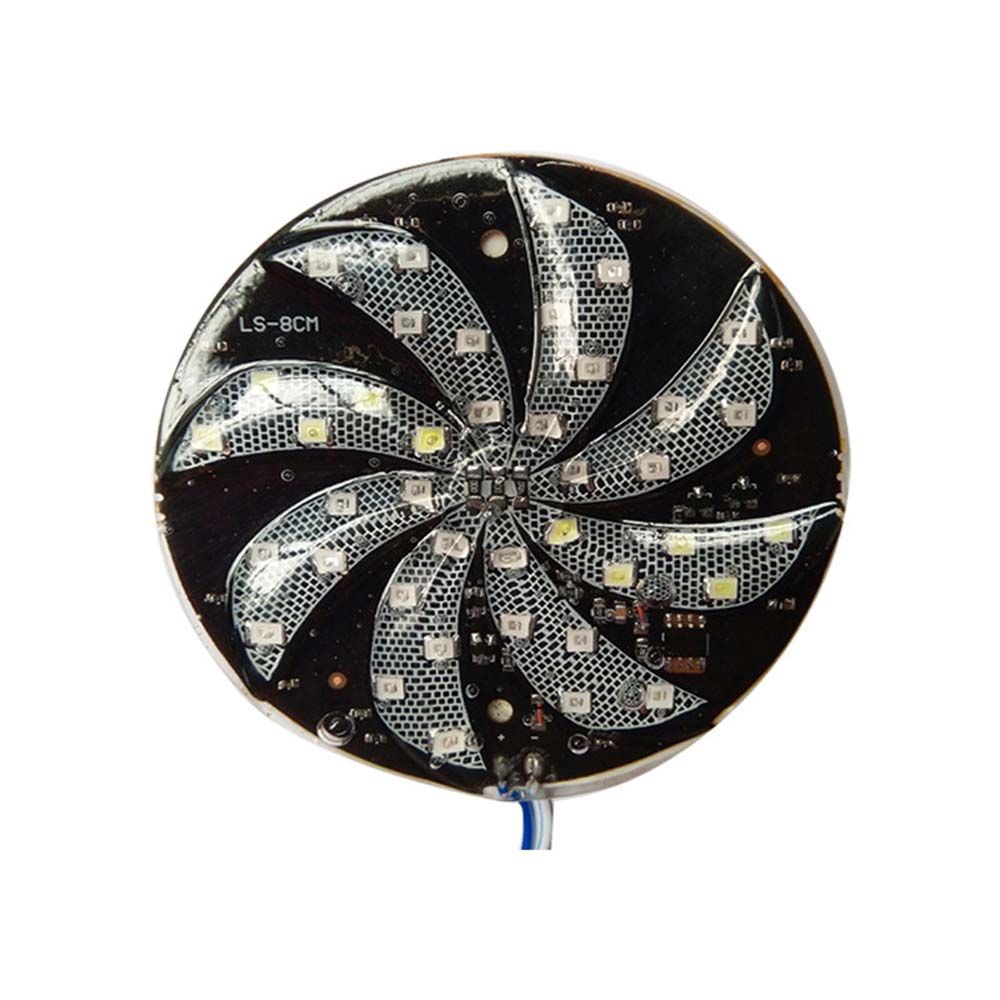Lumière stroboscopique automatique à LED, lampe flash DC 12V, feux de roue de feu, lumières de moulin à vent modifiées pour moto, lampe de voiture, escales, 6 cm, 8 cm, 10cm: vert militaire