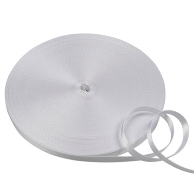 1.5cm brede nylon banden van 50 meter voor trekkoorden voor huisdieren, schoenen, handtassen en doe-het-zelfaccessoires: 3 witte