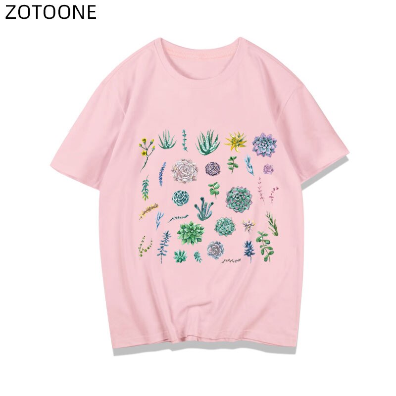Patches Voor Kleding Ijzer Op Heat Transfers Applique Diy Bloem Dier Set Patch Gedrukt Toepassing Thermo Stickers D
