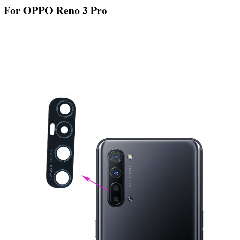 2PCS For OPPO Reno 3 Pro Replacement Back Rear Camera Lens Glass Parts For OPPO Reno3 Pro test good Re No 3pro