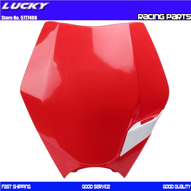 MX Plastic Front Name Number Plate For -15 SX SXF XCF 125 250 350 450 Dirt Bike Motocross Enduro