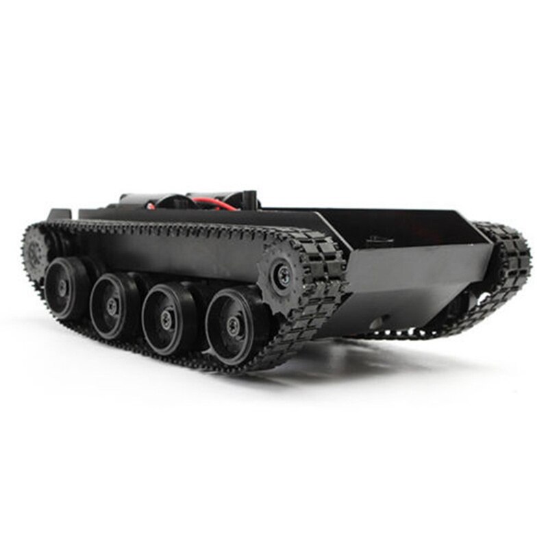Rc Tank Smart Robot Tank Auto Chis Kit Rubber Track Crawler Voor Arduino 130 Motor Diy Robot Speelgoed Voor Kinderen