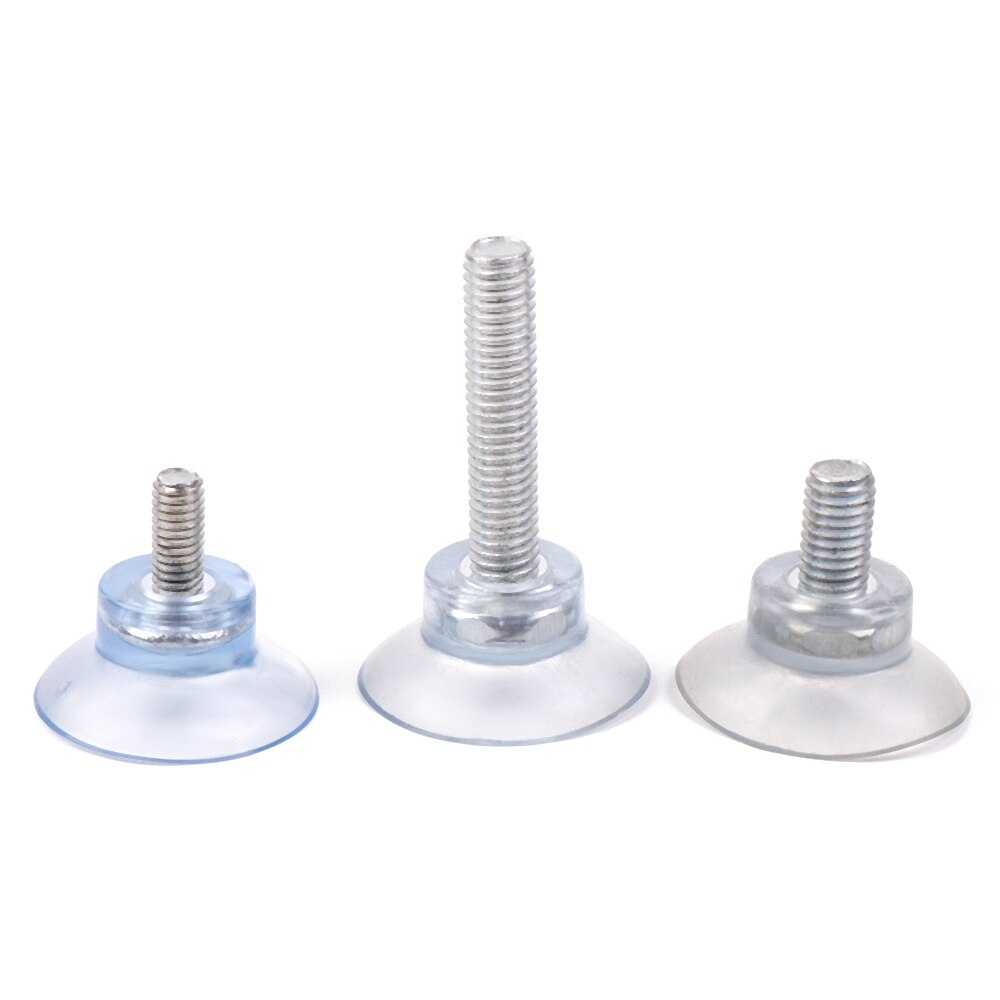 10 pz M6/M8 vite ventosa in gomma ventose trasparenti girare dado piani tavolo in vetro ganci per attrezzi da cucina appendiabiti da cucina