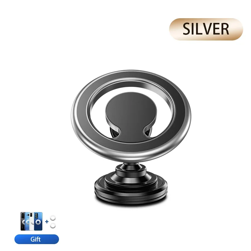 Soporte magnético para teléfono de coche, 15W, carga inalámbrica, ventilación, anillo Magsafe, soporte para coche para iPhone 14, 13, 12 Pro Plus, Mini funda MagSafe: YELLOW