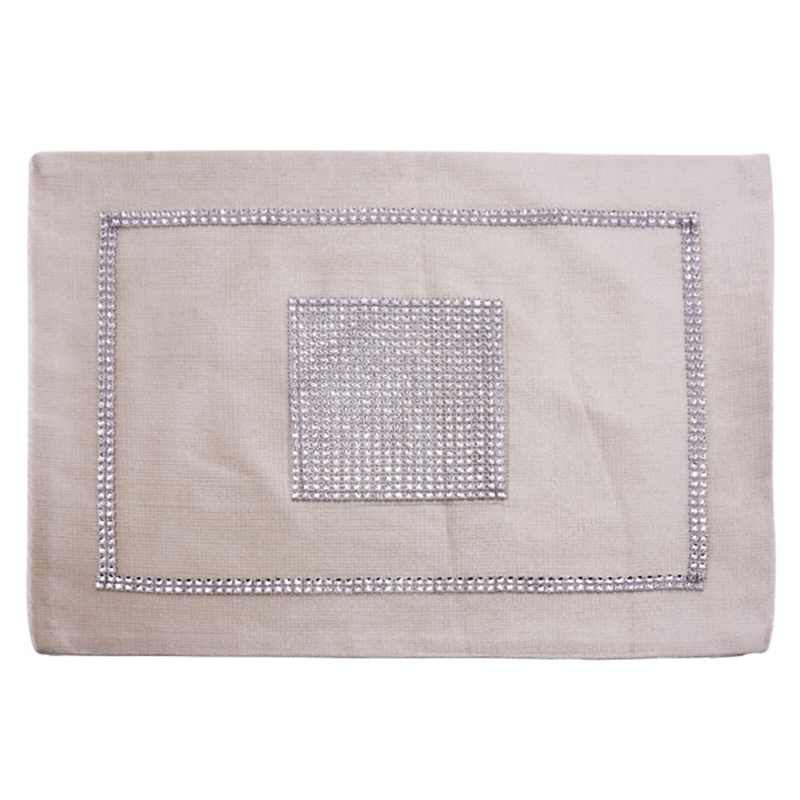 Manteles individuales para cena, manteles de mesa de diamante, cuenco rectangular, servilleta, mesa de lujo, bandeja, posavasos para la decoración del banquete de boda