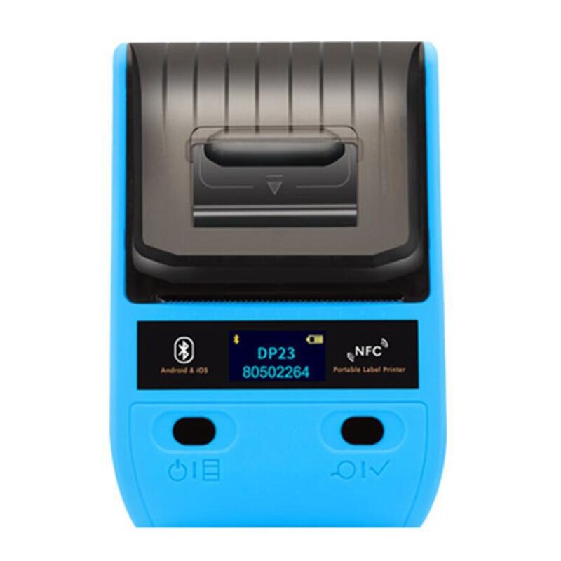 Thermal Printer 58mm Receipt Printer Portable Bluetooth Label Printer 1500MAh for Android and IOS